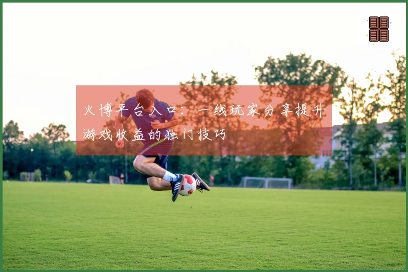 火博平台入口：一线玩家分享提升游戏收益的独门技巧